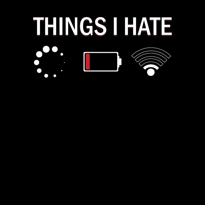 Things I Hate Programmer Nerd Funny Code Geschenk