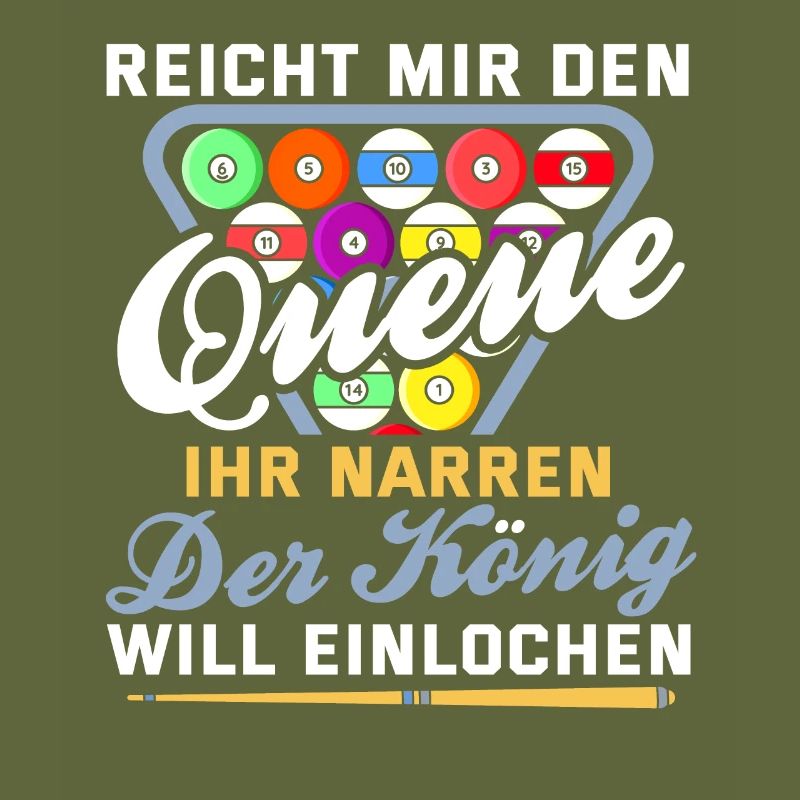 Lustig Spruch Billard Queue Billardkugel Geschenk