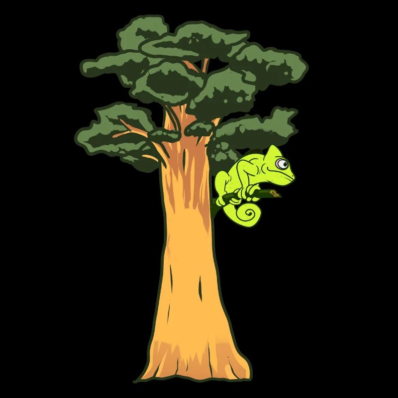 Gecko tree reptile chameleon rainforest nature