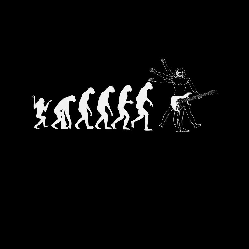 T-shirt Vitruvian Vintage Evolution Guitars