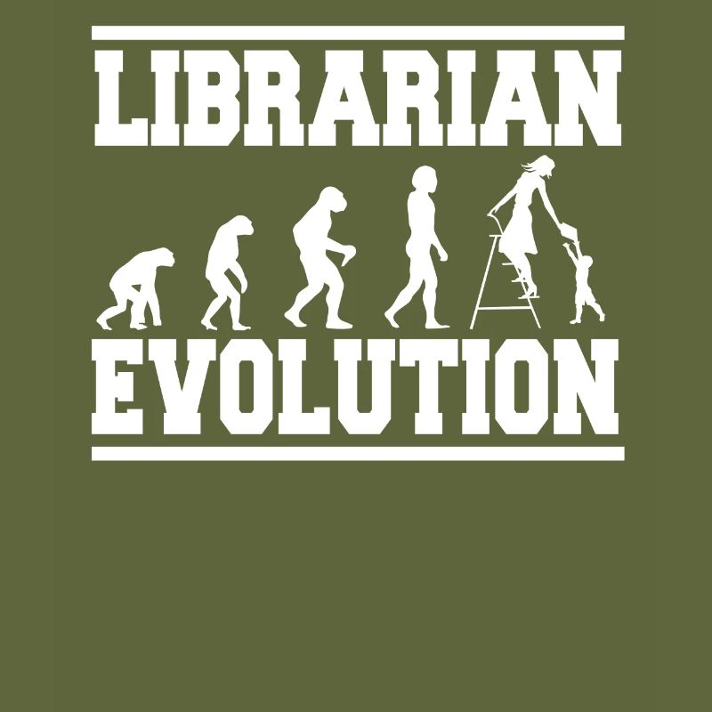 LIBRARIAN EVOLUTION shirt