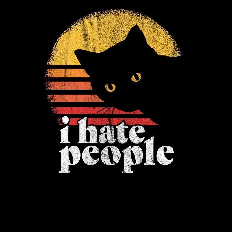 i hate people cat gift