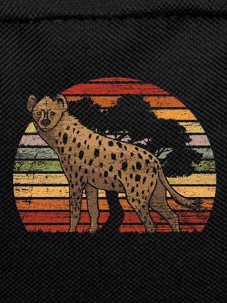 Retro hyena animal