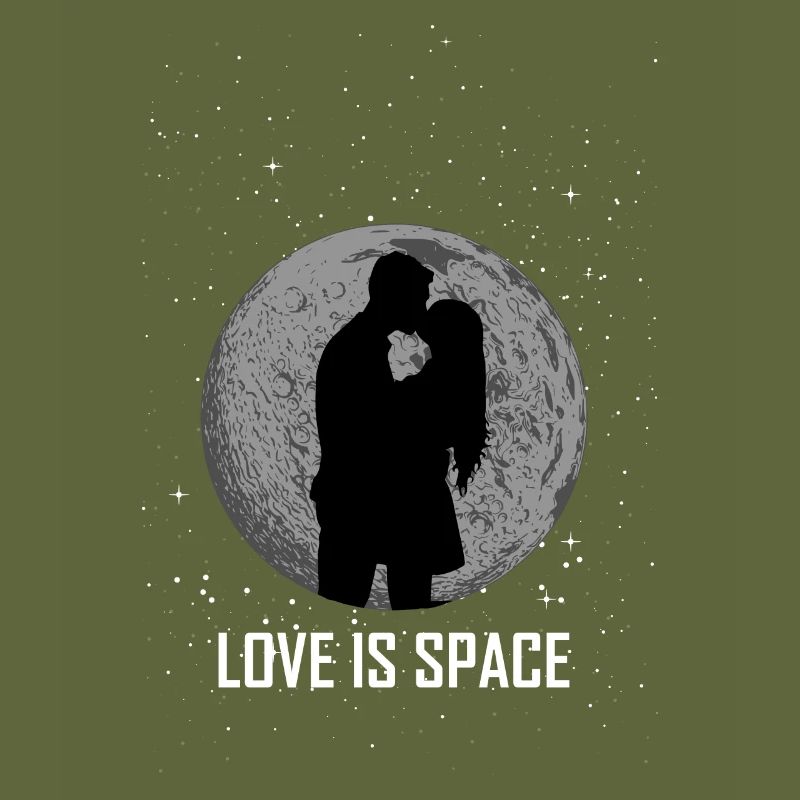 LOVE IS SPACE outer space valentine gift