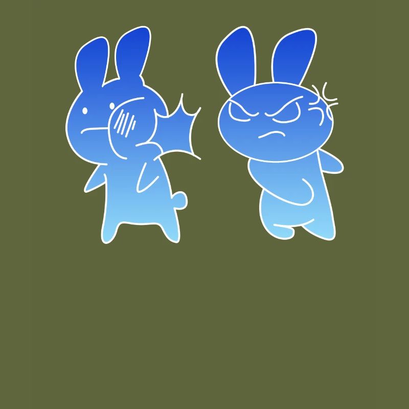 Baka Rabbit Face Slapping Japan funny gift