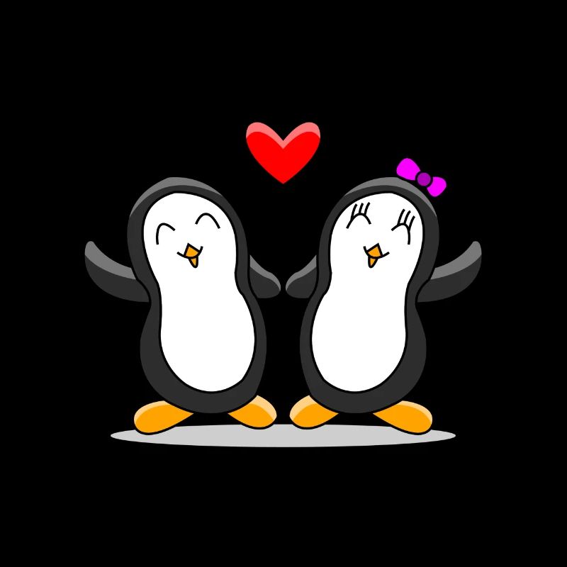 Penguin couple