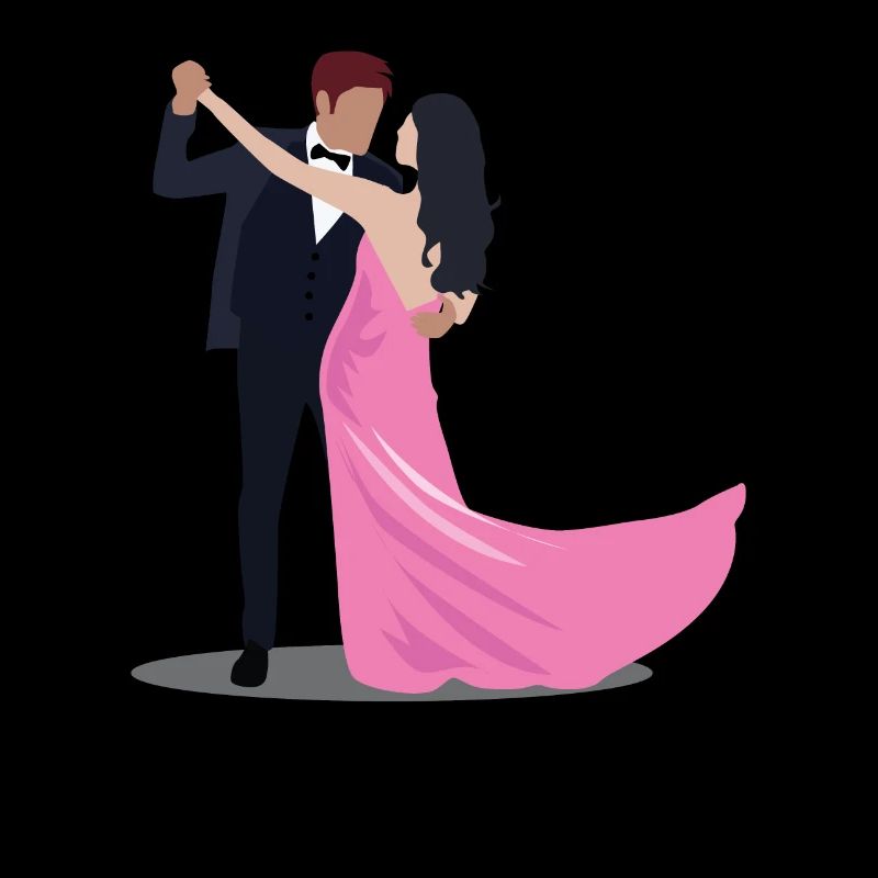 Danse Silhouette Couple Danseurs Danse romantique