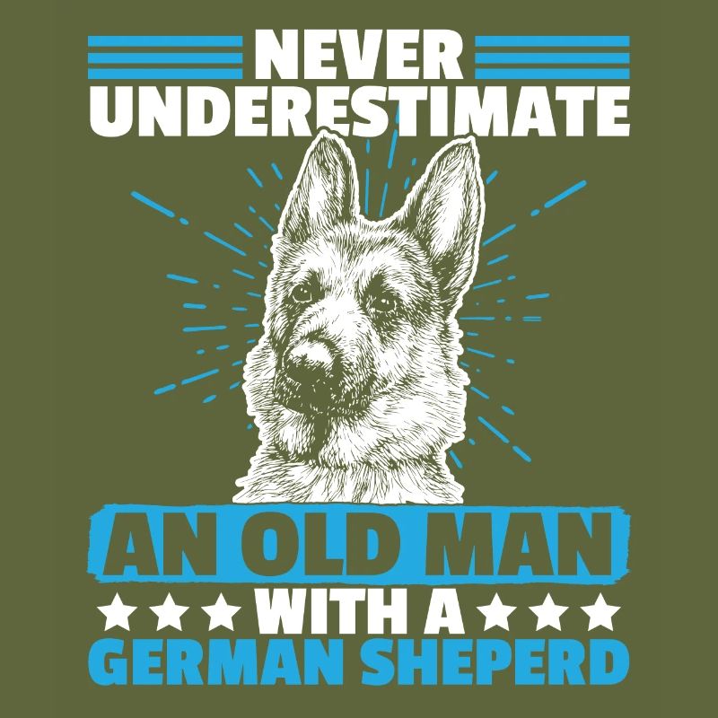 Never Underestimate an old man with german sheperd