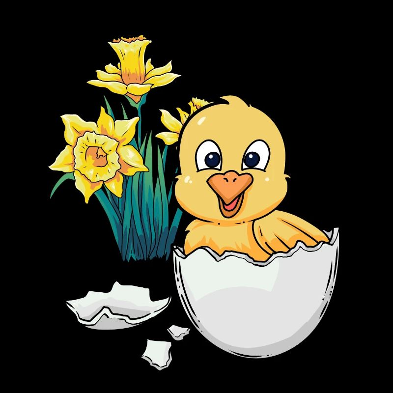 Joyeux Easter Chicks Easter Egg Kids Bébé Chick Egg Egg