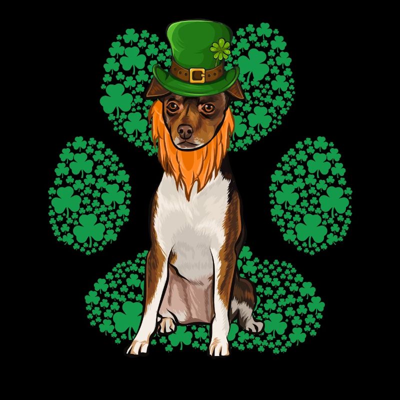 Leprechaun Toy Fox Terrier St Patricks Day Shamroc