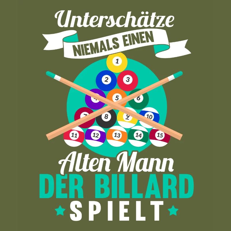 Lustig Spruch Billard Queue Billardkugel Geschenk