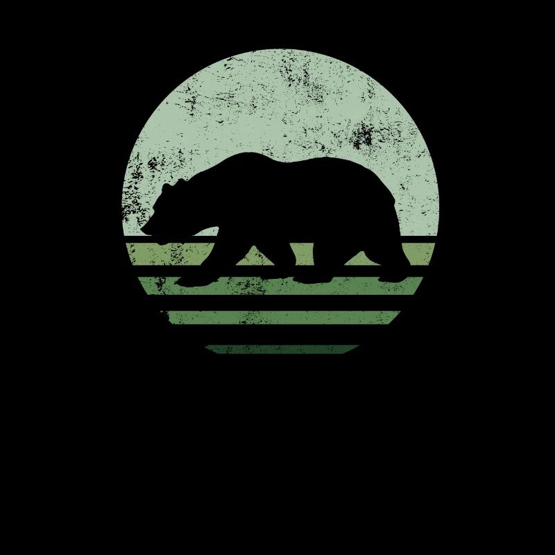 Retro Brown Bear