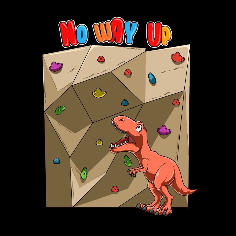 Funny Boulder Dinosaur - Desperate T-Rex
