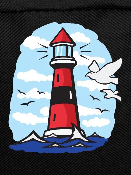 Lighthouse with seagulls