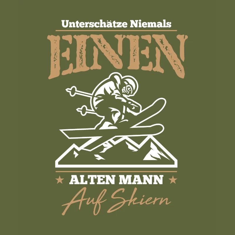Never underestimate an old man on skis