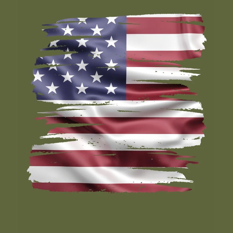 US flag retro