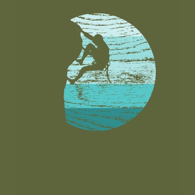 Climbing Climber Retro
