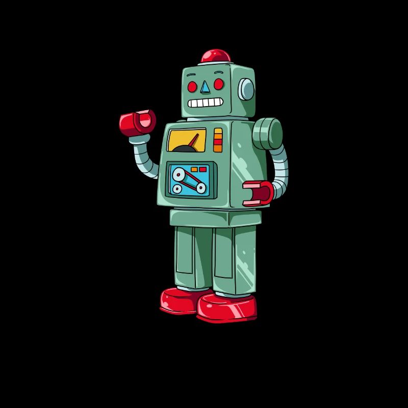 Retro robot - robot machine