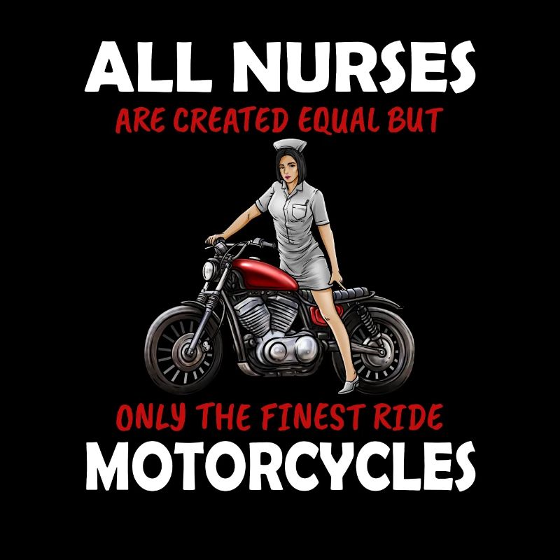 Nurse motorcyclist biker gift