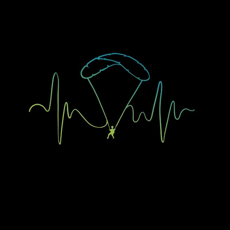 Paragliding heartbeat paragliding gift