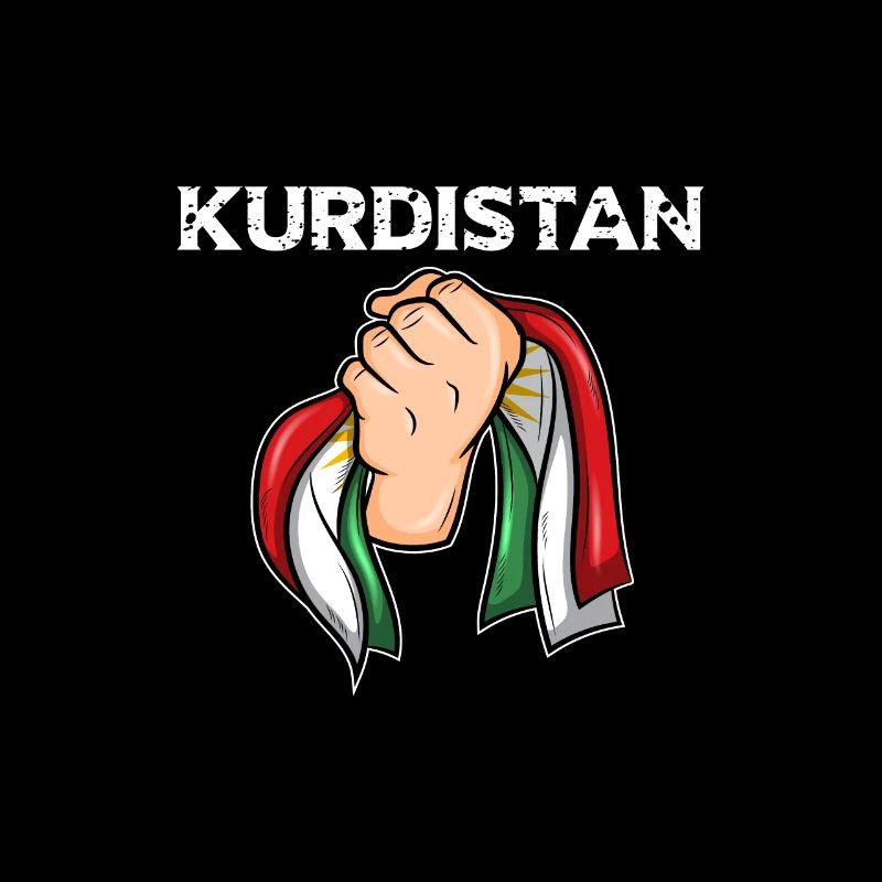 Kurdistan fierté du drapeau kurde