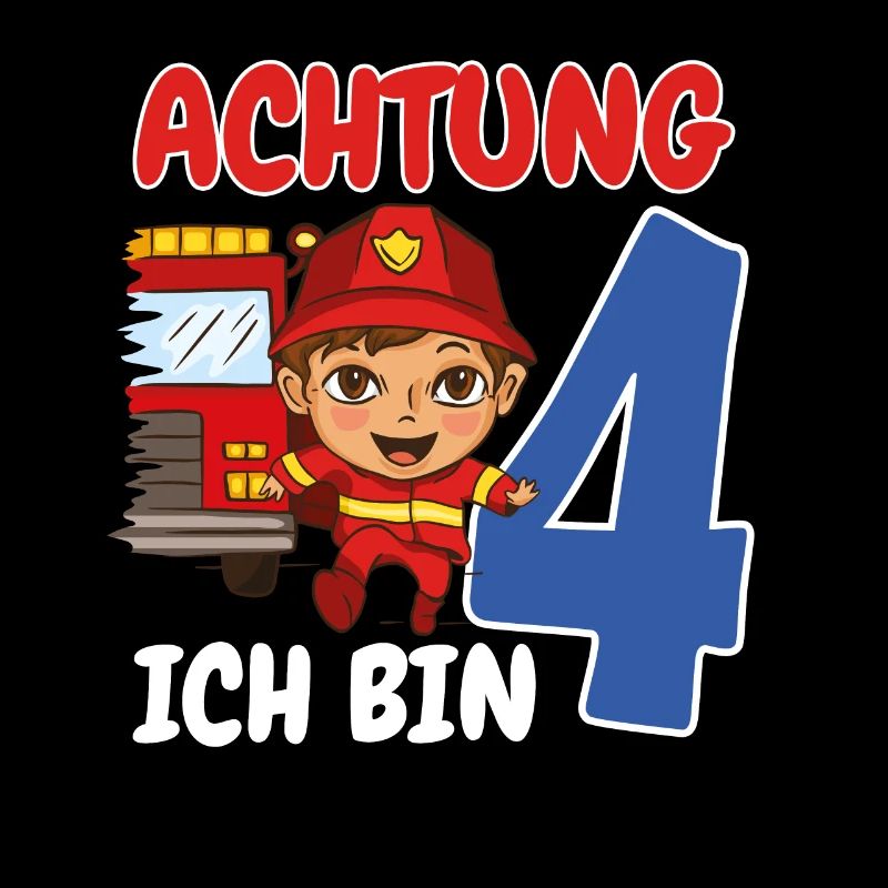 4. Geburtstag Feuerwehrauto Feuerwehr Geschenk