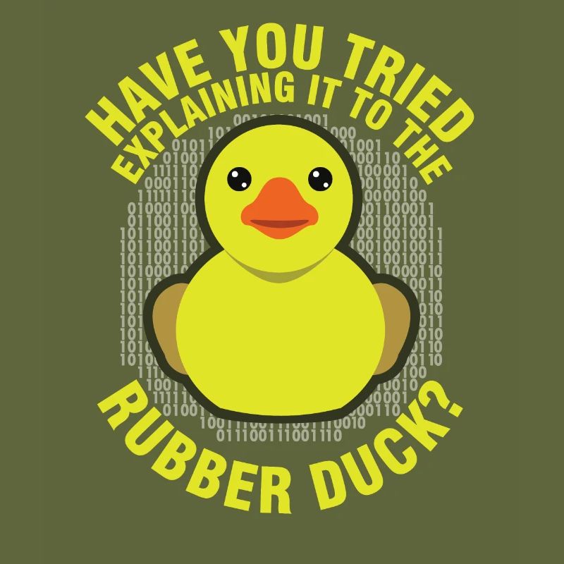 Funny Programming Rubber Duck for Debug Debugger