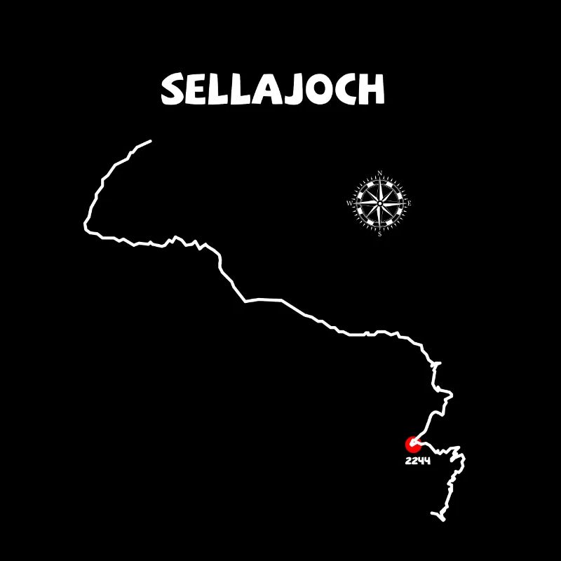 Sella Pass, italien Passo Sella Serpentine