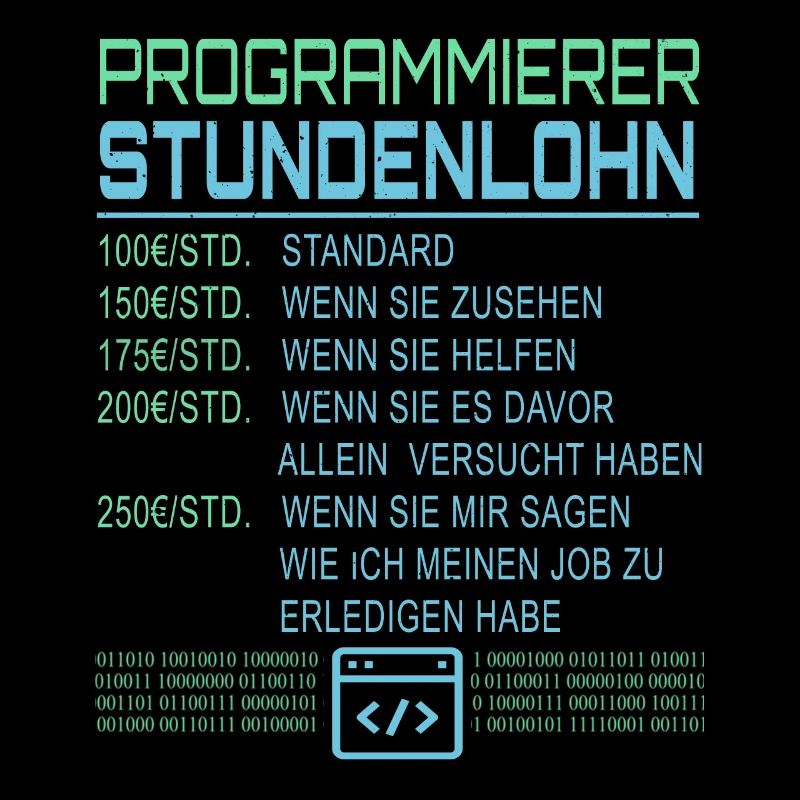 Programmierer Stundenlohn