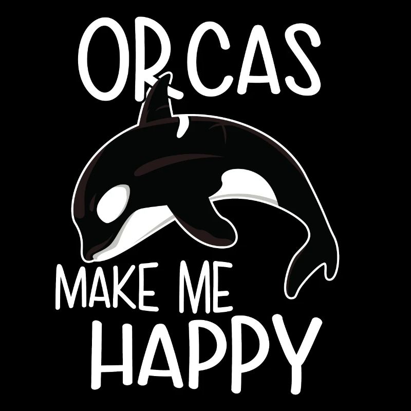 Orcas machen mich glücklich. Orca Killerwal