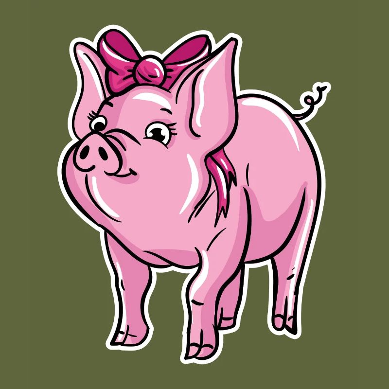 Illustration de cochon mignon