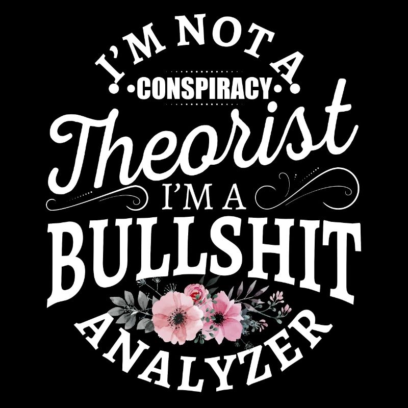 I'm not a conspiracy theorist I'm a bullshit analy