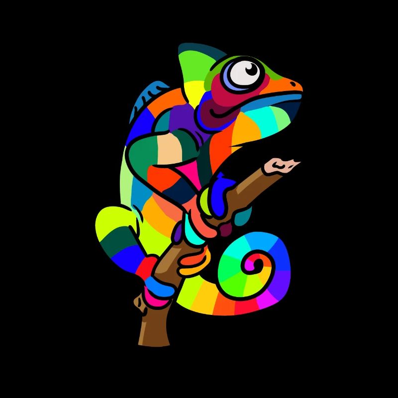 chameleon lizard chameleon exotic colorful