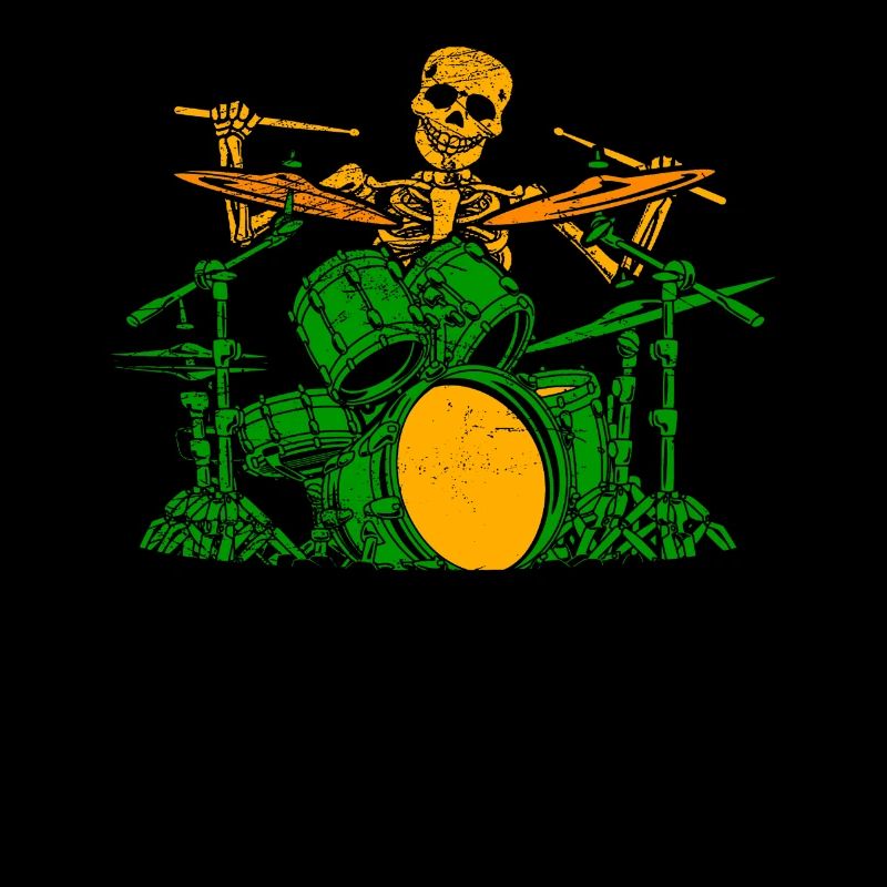 Skelet drummer drums drummers Halloween