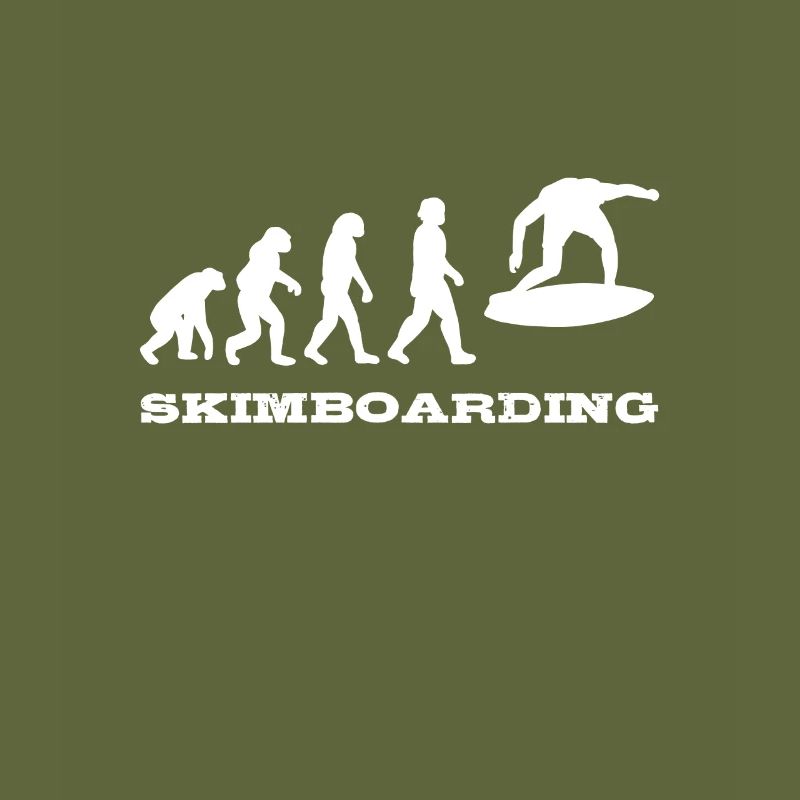 Skimboarding Evolution Skimboard Surfer Geschenk