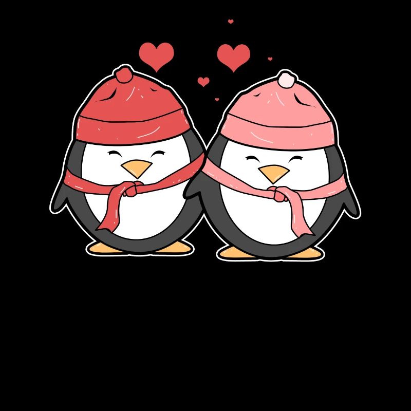 Pinguin Paar Liebe