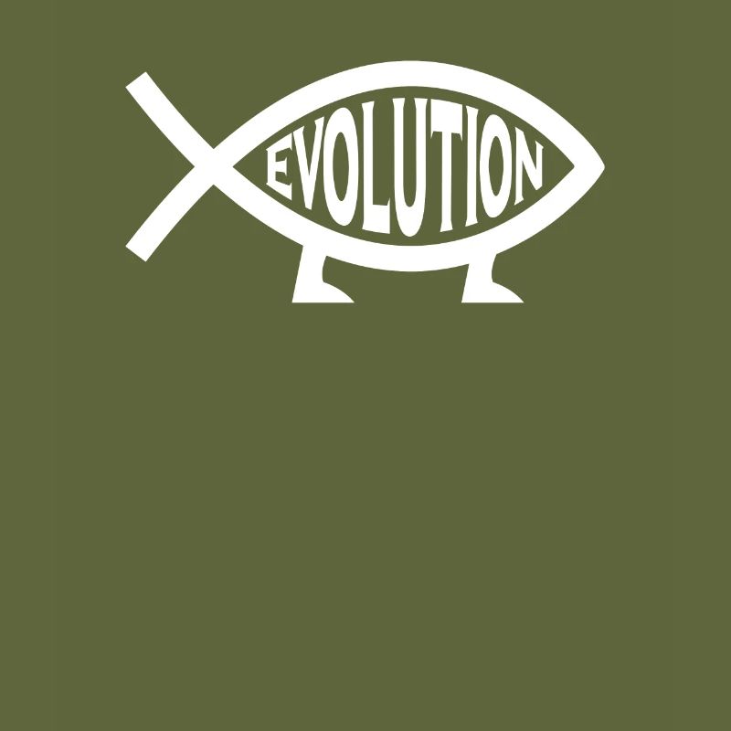 Poisson d'athéisme d'évolution - cadeau athée