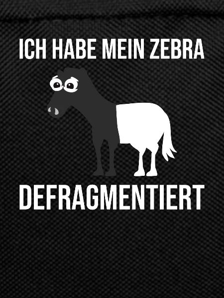 Zebra Defragmentiert Computer Programmierer