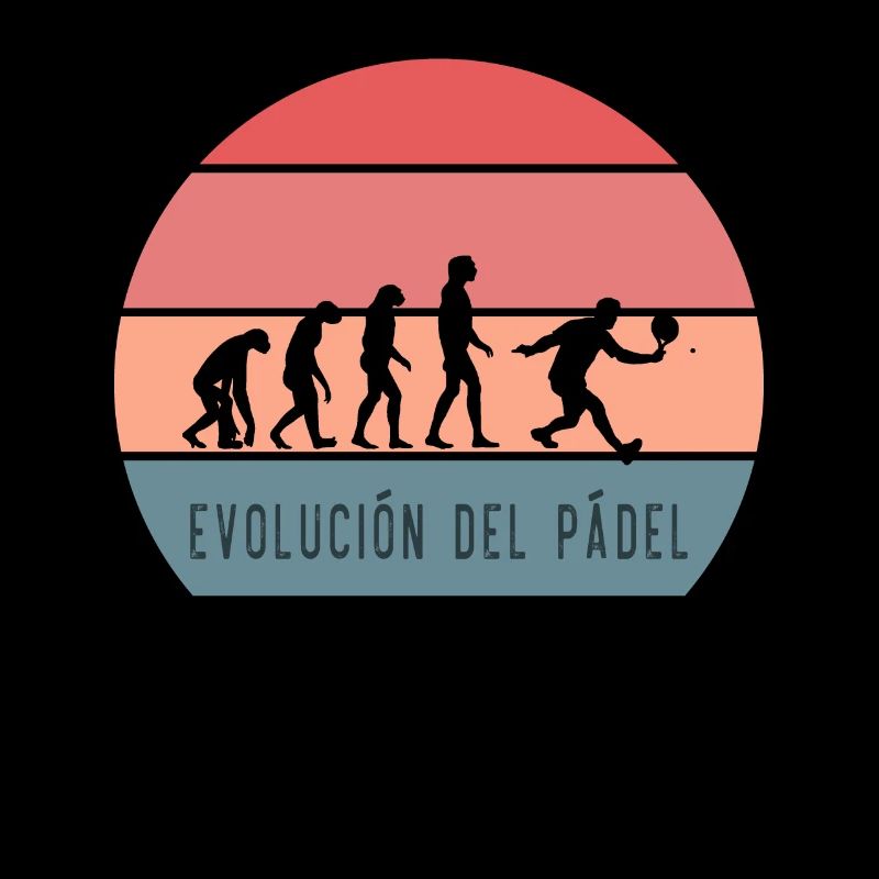 Paddle tennis design drôle pagaie rétro évolution