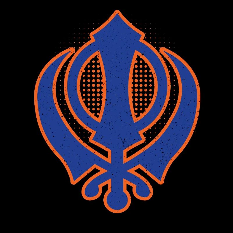 Khanda modernes Punjabi - Sikhismus Sikh Geschenk