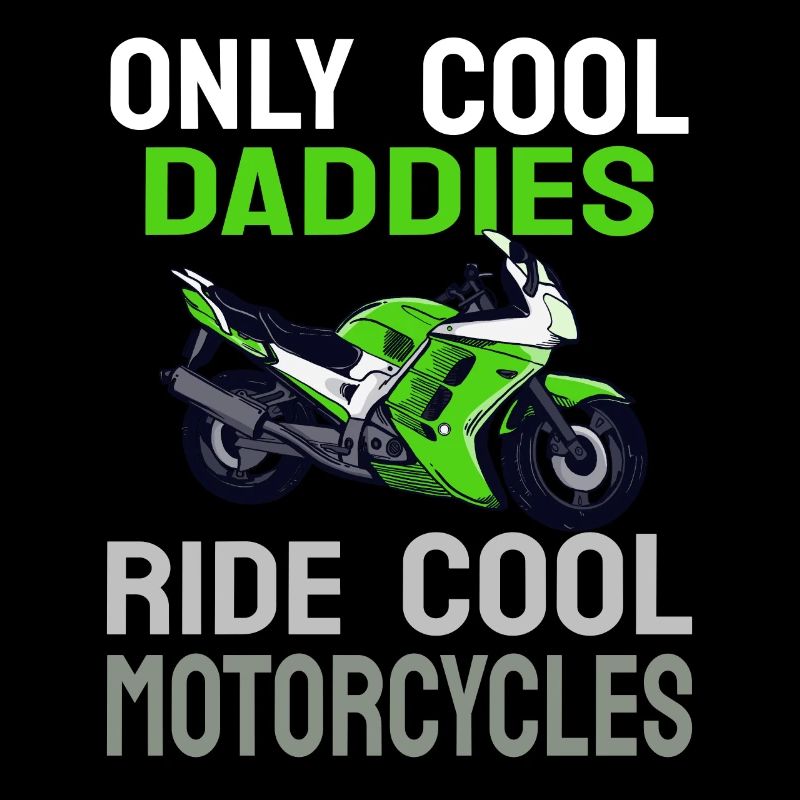 Only cool fathers drive cool motorcycles