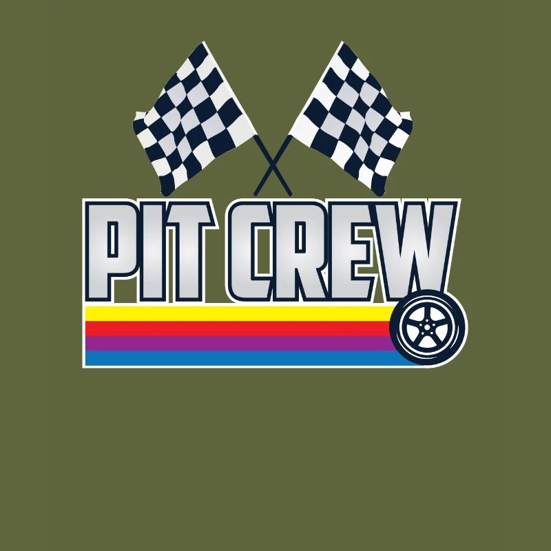 Pit Équipage Racing Car Driver Idea Pit Crew