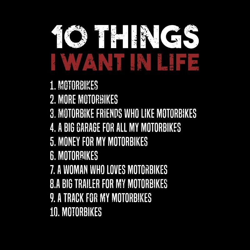 I want motorbikes