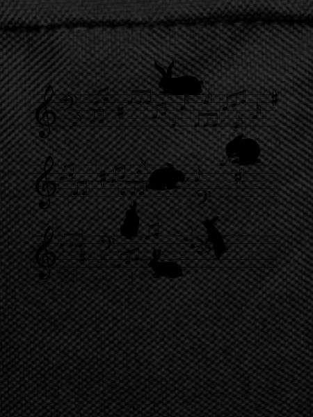 Cute rabbit musical notes musician