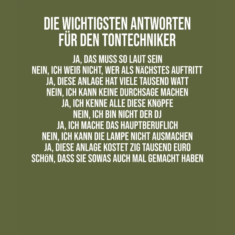 Tontechnik Tontechniker Toningenieur