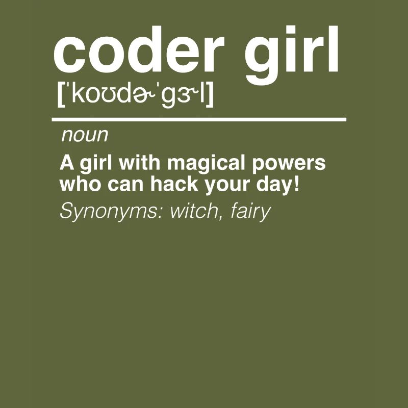 Coder Girl Software Entwickler Engineer Geschenk