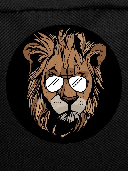 Lion with glasses