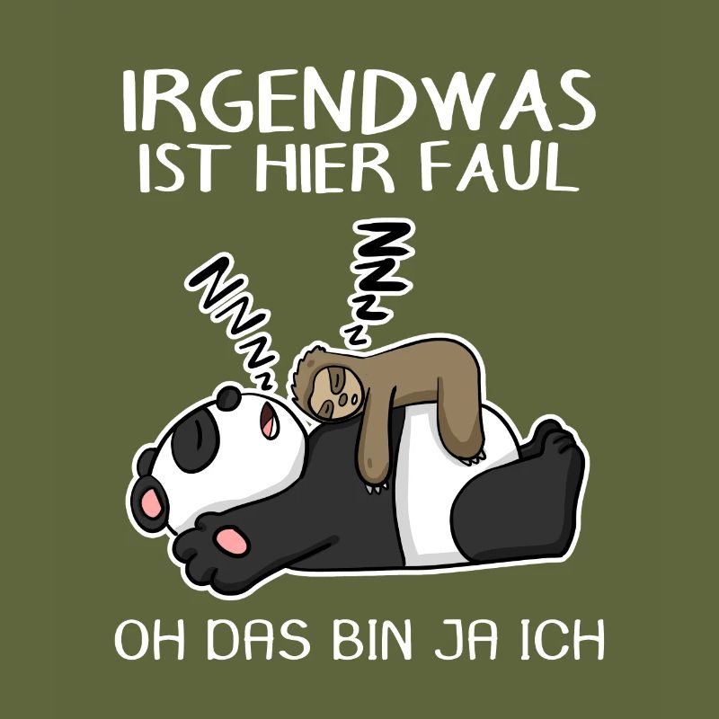 Faultier Spruch Panda Bär