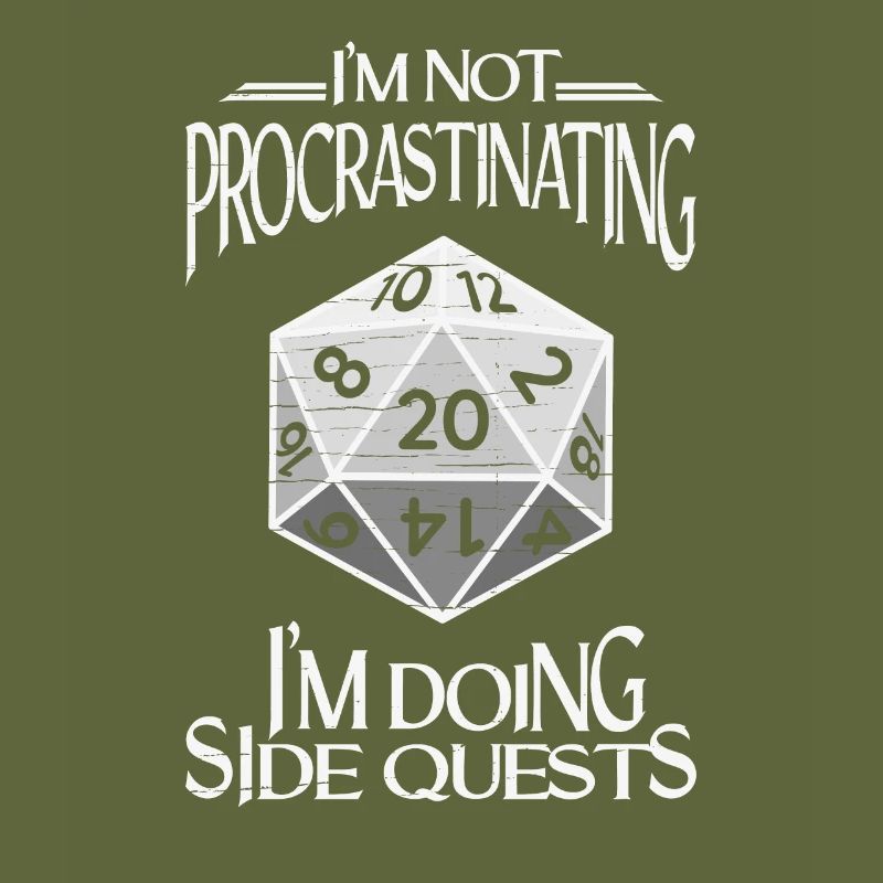 Dans le Doing Side Quest RPG Jeu de rôle Cubes