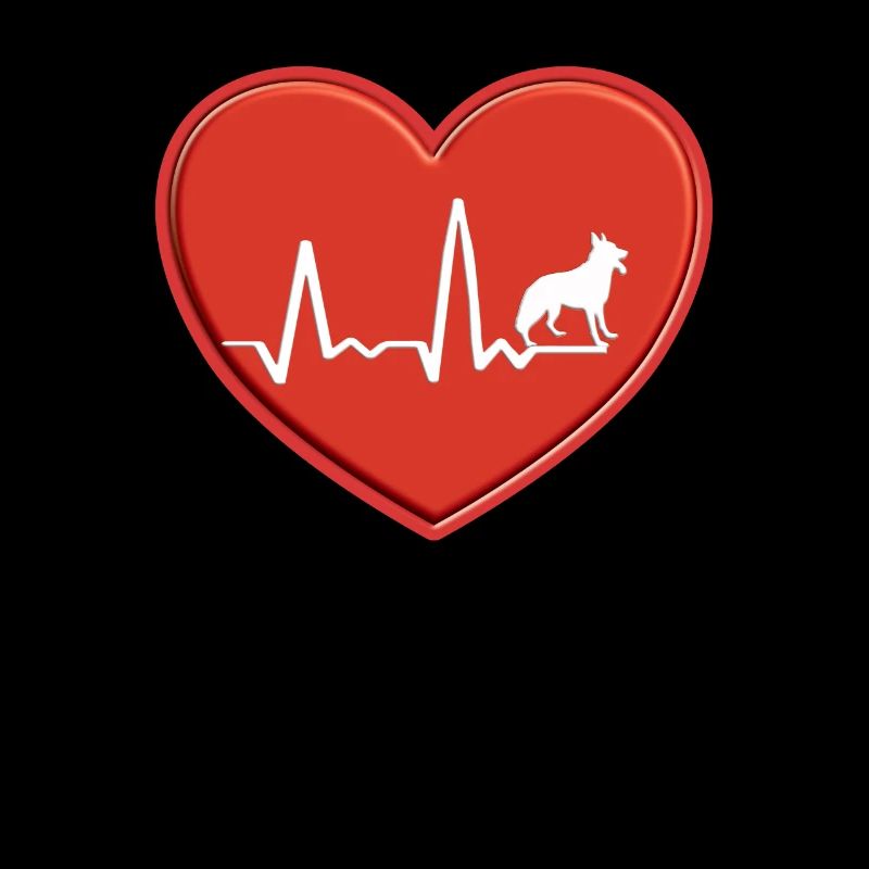 Heart EKG German Shepherd